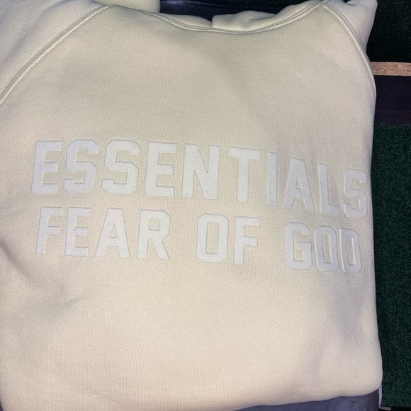 Essentials Cream Hoodie - Picture 3 of 5